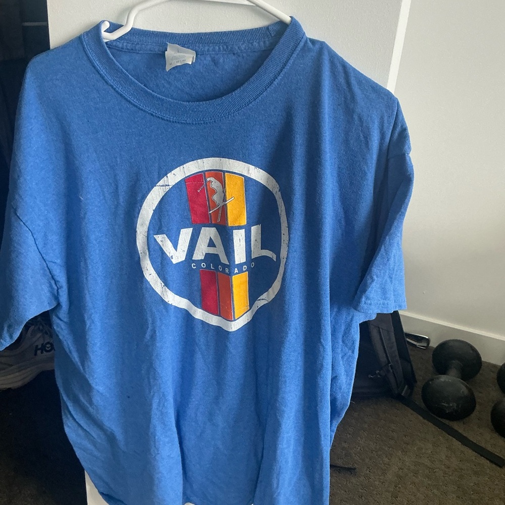 Port and Company Blue Vail Graphic Tee